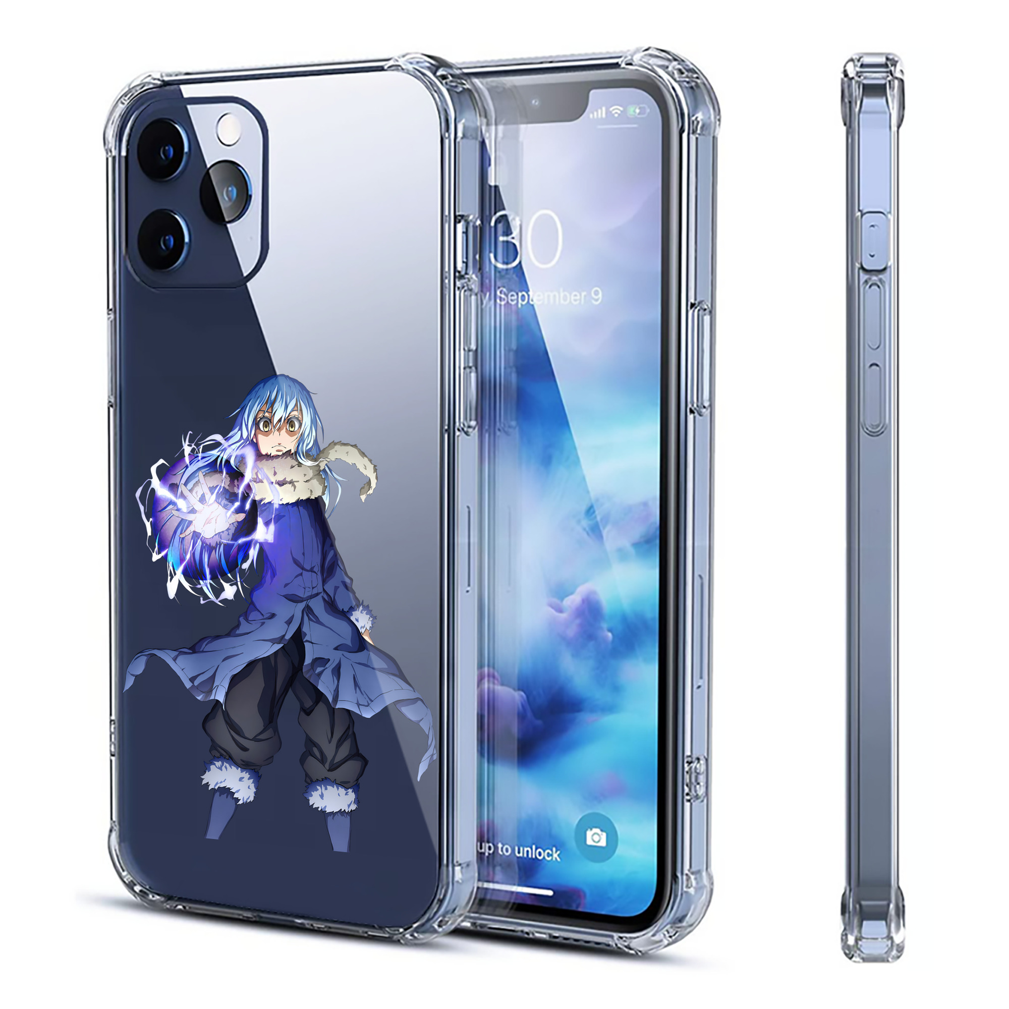 （画像用） 転スラ Regarding Reincarnated to Slime 【iPhone 12シリーズ対応】透明スマホケース（クリアソフトケース）